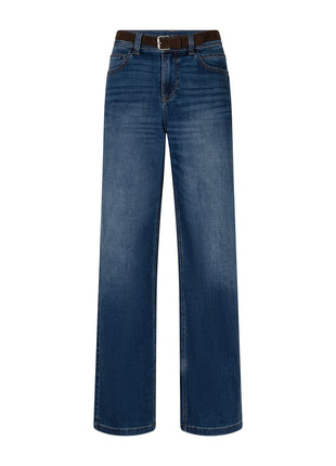 Jeans - Colette & belt dark stone - SRB4991
