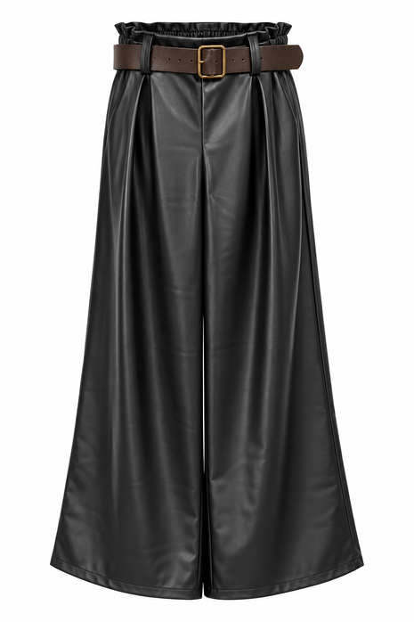 Broek - Fake Leather - Zwart