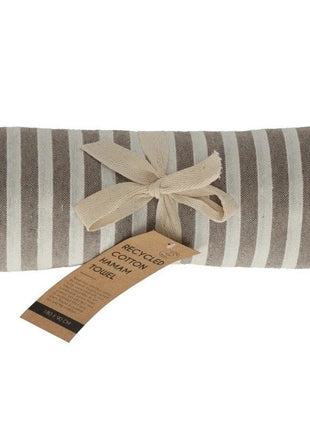 Hamamdoek Strepen Taupe 180x90 - JNS_25861 by Jens Living