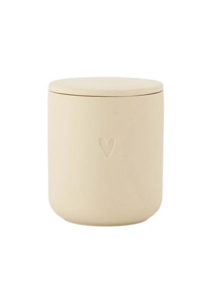 Geurkaars keramiek hartje - 0503-0212 - Zand by Zusss