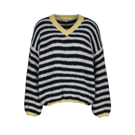 Pull - Adriana A606 – Off-white/Navy - Lou Lou