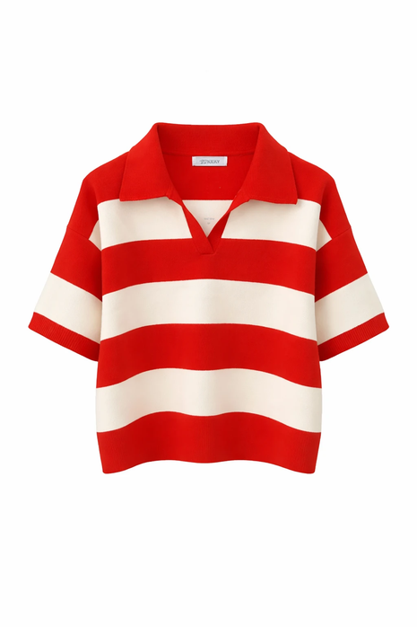 Pull - brede streep (rood) by Kilky