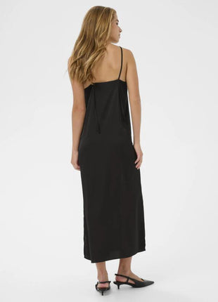KArory Sateen Dress - 10511455 - Black Deep by Kaffe