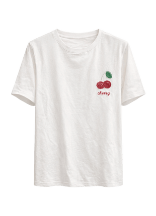 T-shirt - Arca (cherry) - A602 by Just Women