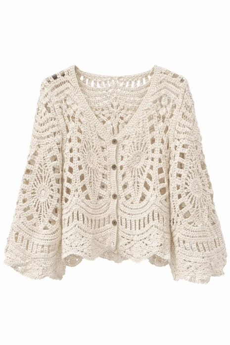 Gehaakt vestje - Treglio A604 (beige) by Just Women