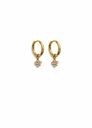 Oorbellen - Sparkly Flower - E61557 by Day & Eve