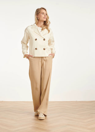 Vestje met knopen - 26217 - White by Smashed Lemon
