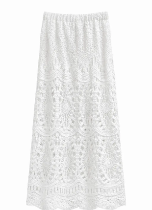 Gehaakte rok - Villa A605 (wit) by Just Women