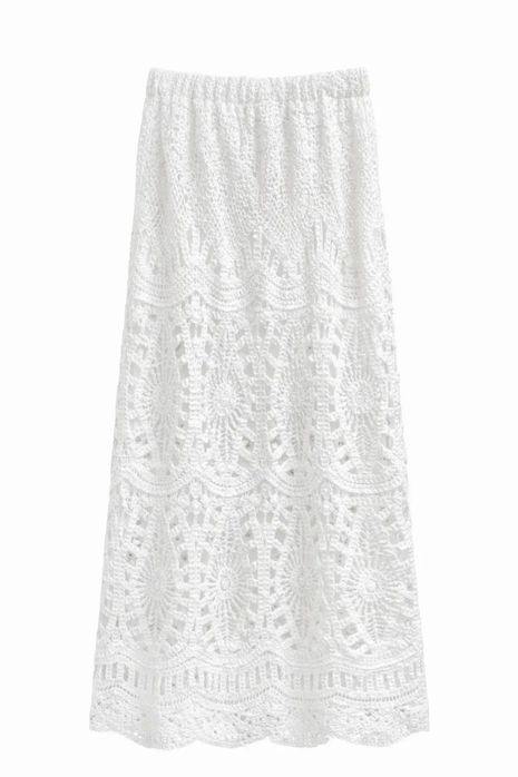 Gehaakte rok - Villa A605 (wit) by Just Women