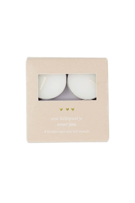 Waxinelichtjes in doosje een lichtpuntje voor jou - 0513-0006 by Zusss