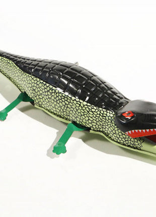 Krokodil van blik, groen, Gemaakt in China