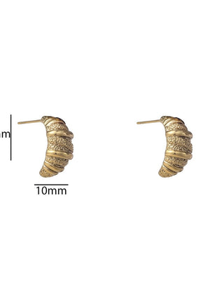 Oorbellen - Croissant Drop - 14K