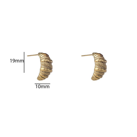 Oorbellen - Croissant Drop - 14K