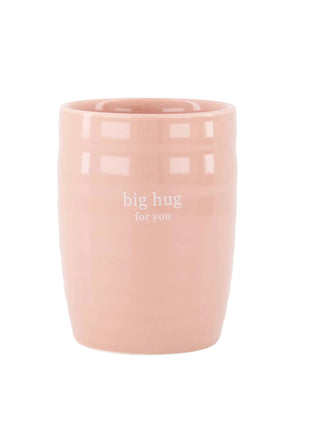 Koffiemok big hug for you - roze/oker by Zusss