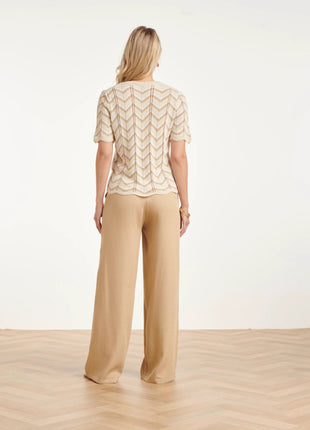 Losse broek - 26072 - Beige by Smashed Lemon