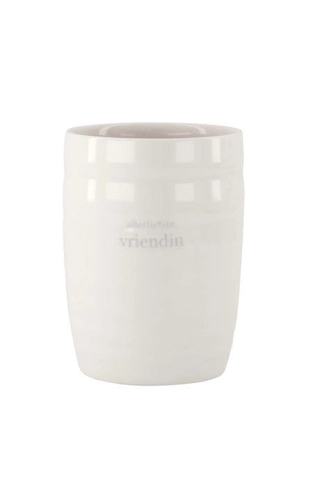 Koffiemok allerliefste vriendin - wit/lila by Zusss