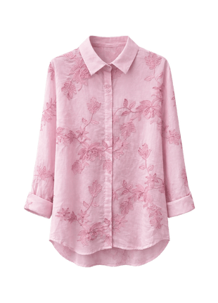 Bloesje met broderie (roze) by Terra Di Siena