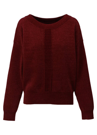 Zachte pull - B833 - Burgundy - Kleding - Truien en cardigans