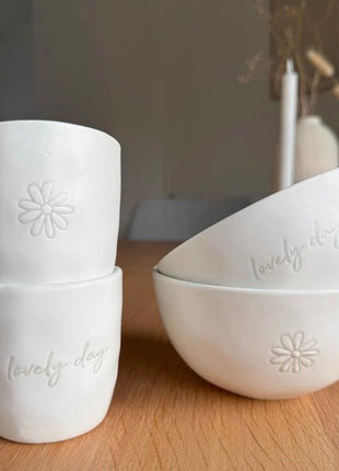 Bowls Daisy - Lovely Day, set of 2 - LFF_26027 by Leeff