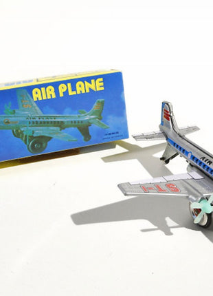 Vliegtuig SI-RT, zilver-blauw, 16 × 16 cm, Gemaakt in China