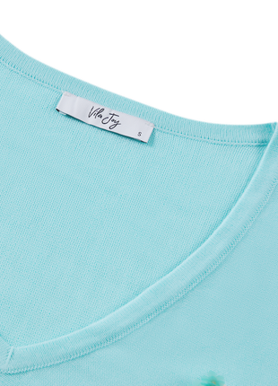 T-shirt - Tanja-L-18-H – Aqua by Vila Joy