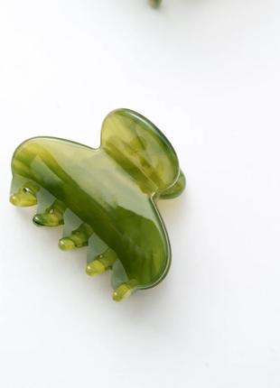 Zoë - Mini clip - Effen groen - Modeaccessoires - Haarspelden