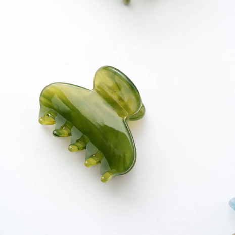 Zoë - Mini clip - Effen groen - Modeaccessoires - Haarspelden