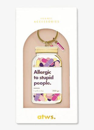 Sleutelhanger - Allergic to stupid people by All the ways to say