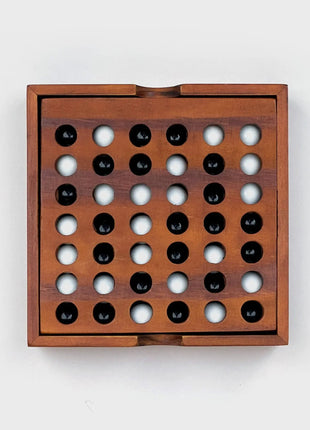 Deluxe houten bordspel - Four (vier op een rij) by Iron & Glory